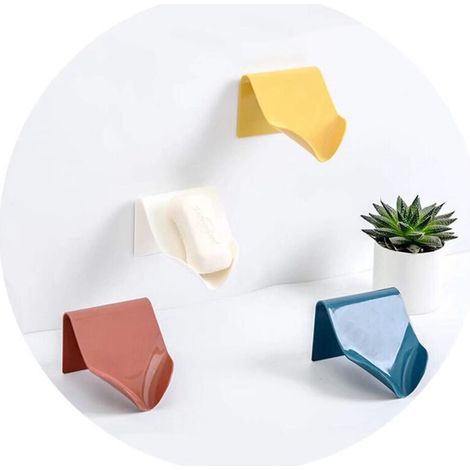 4 Portasapone Portasapone con scolo, portasapone incollati, supporti multifunzionali per docce, bagni, vasche da bagno e lavelli da cucina (1/4)