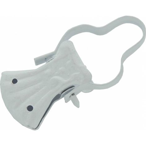 100 x PINZA P/TENDE C/ARCO LACCATO BIANCO