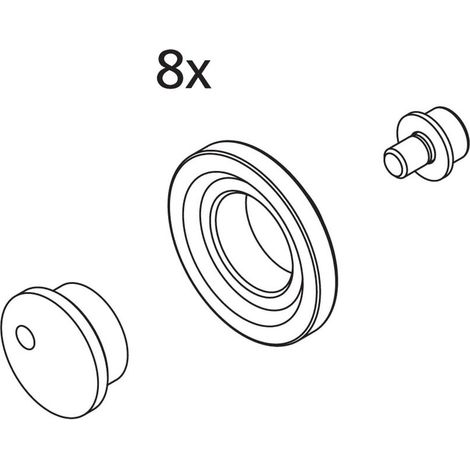 Kermi 2533577 EBIN008 Set Laufrollen
