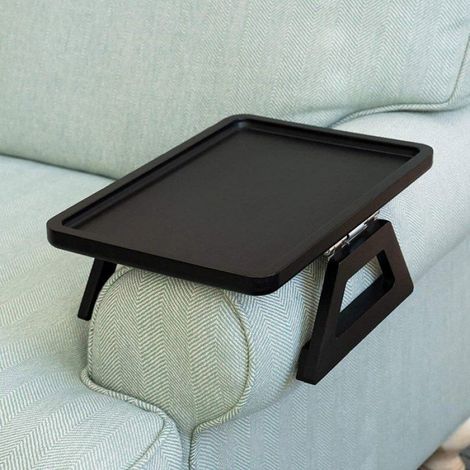 Plateau Accoudoir - Bois Bambou - Pour Canapé Fauteuil - 33 x 23 cm - 1 Pièce (1/5)