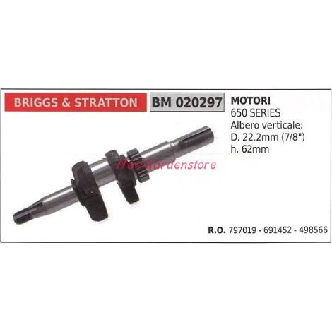 Cigüeñal motor cortacésped BRIGGS&STRATTON 650 797019