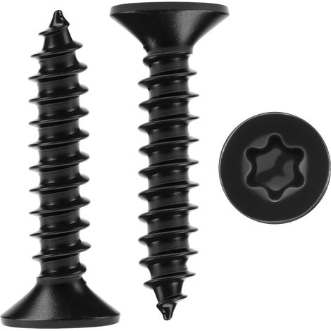 80 pièces vis en bois M4 x 20 mm, vis autoforantes en acier inoxydable 304, pour panneaux acoustiques, panneaux muraux et meubles (1/5)