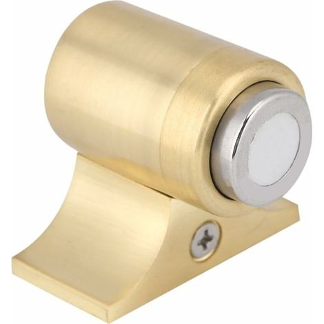 Barrierefreier magnetischer Türstopper aus Edelstahl, Türstopper für den Innenbereich, Türbefestigung für Kinderzimmer (Gelbkupfer)