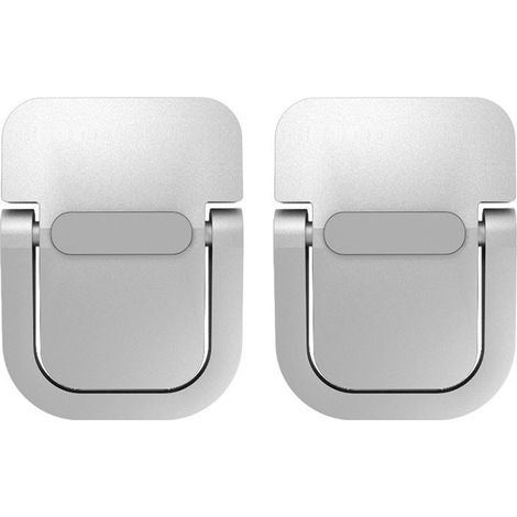 2-teiliger Laptopständer, Aluminium-Erhöhung, Wärmeableitung, stabil, kompakt, silber (1/5)