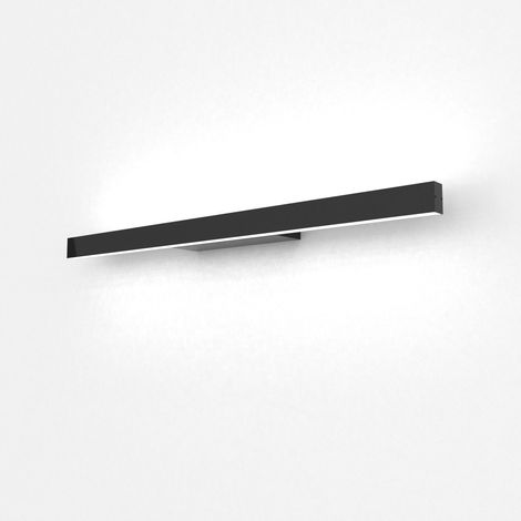 LUMICOM  RIFT Applique M, STRIP LED, 20W/m, 4000K, metallo, nero lucido, L.60 (1/2)
