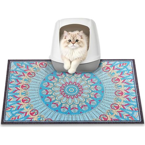 Tapis Litière Chat, 60 x 40 cm, Retient 100% de la Litière Tapis (1/5)