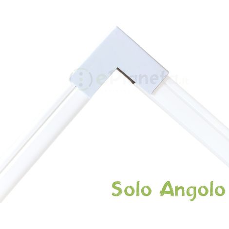 2 mt Canalina per cavi elettrica 60x40 mm in plastica passacavi bianco coprifili a parete con copertura Angolo esterno