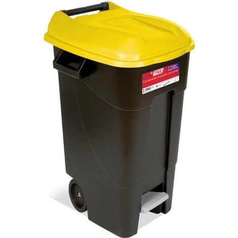 Contenedor de basura TAYG 120l. amarillo 423017