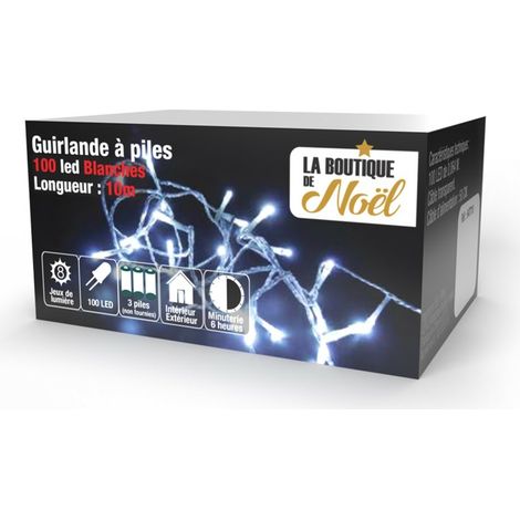 Guirlande LED à piles - 10 mètres - SIZE/COLOR (1/3)