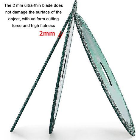 Disque de coupe multifonctionnel, diamanté, lame de scie composite avec matrice en acier à haute teneur en manganèse, disque de coupe pour carrelage céramique de 100 mm de diamètre pour meuleuse d'ang (1/5)