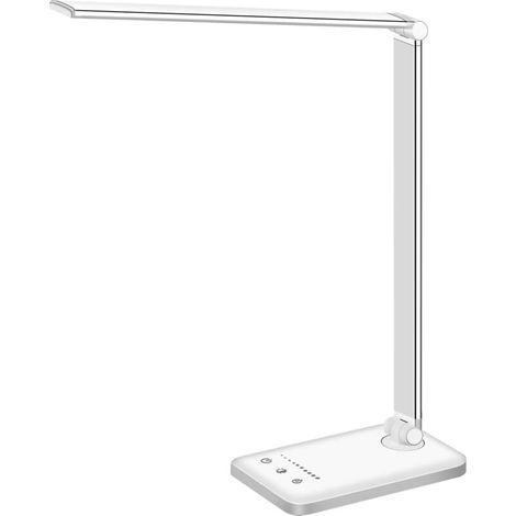 royaluxe -Lampe de bureau LED à intensité variable, lampe de lecture avec port de chargement USB, 5 modes d'éclairage, contrôle sensible, minuterie d'arrêt automatique de 30/60 minutes, lampe de burea (1/5)
