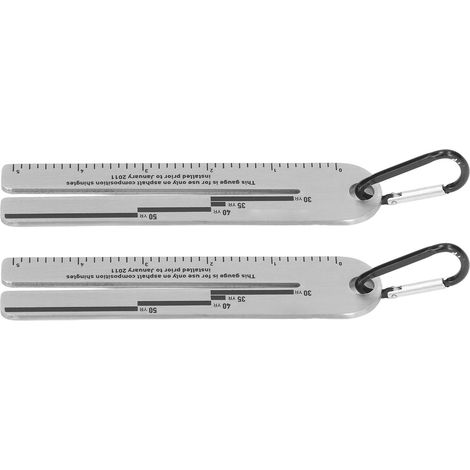 jauges de 12,7 cm (5 pouces) pour bardeaux anticorrosion, outil de mesure d'épaisseur en fibre de verre pour tuiles de toiture. (1/5)