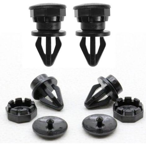 2 Clips Fixation Plage Arrière 799161KA2A Noir - Compatible Nissan Juke 2010-2014 - Supports Bagages (1/5)