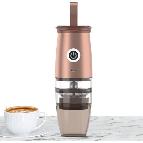 Elektrische Kaffeemühle, 7,4 V, 150 ml, 5 Mahlgradeinstellungen (Roségold) (1/4)