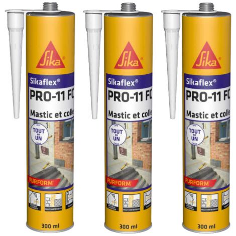 SIKA Sikaflex PRO 11 FC Purform Klebedichtmasse 3er-Set - Weiß - 300ml