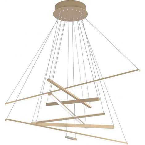 Lustre doré classique top light dna 1182 s100 go plafonnier à suspension led