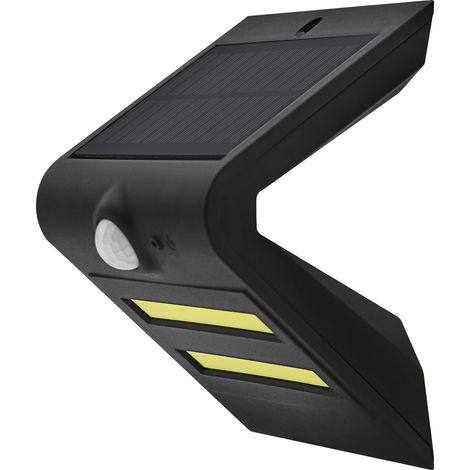 Aplique led solar korpass sensor 7W negro 6400K (1/2)