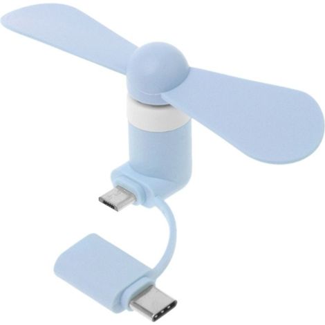 Mini ventilateur portable pour téléphone portable, radiateur 2 en 1, USB Type-C, Micro USB-AquaForge (1/5)