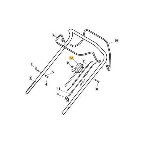 BESCHLEUNIGER CAPRO DM 50/55 GGP196 ORIGINAL STIGA - 181005507/0