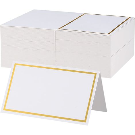 Lot de 100 Marque-Places, Cartes de Nom pour Table, Cartes de Place (1/5)