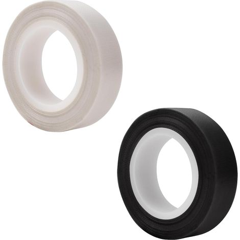Lot de 2 rouleaux de ruban adhésif à faible friction en tissu pour rideau de tiroir, réduction du bruit et de la friction, protection de surface pour tiroir en bois, rideau d'armoire (1/5)