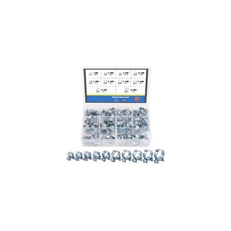 Lot de 84 mini colliers de serrage pour tuyau de carburant, diesel et essence, assortiment de 10 tailles
