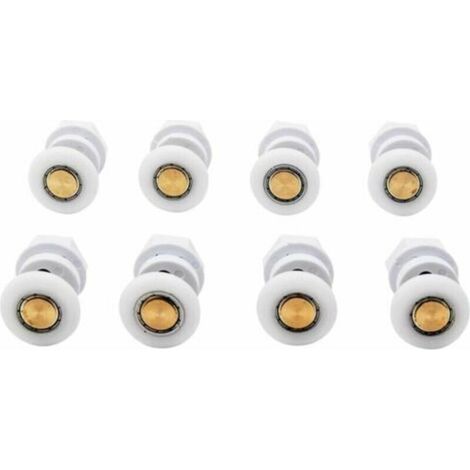 8 Shower Enclosure Rollers, Sliding Door Rollers, Brass Rollers, Shower Enclosure Rollers, Door Rollers, Accessory Tool (1/4)