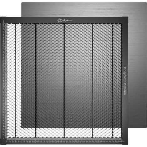 Lit Laser en Nid d'Abeille, Plaque en Aluminium, Dissipation Efficace de la Fumée, 440x440mm (1/2)