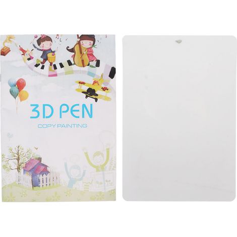 Lot de 20 feuilles de papier dessin 3D coloré, 40 motifs, papier épais pour stylo 3D, adapté aux enfants et activités en famille. (1/5)