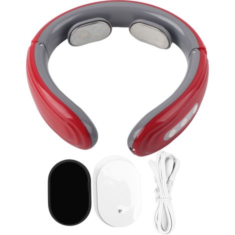 Elektrisches Nackenmassagegerät zur Linderung von Nacken- und Schulterschmerzen, rotes Physiotherapiegerät - AquaForge (1/5)