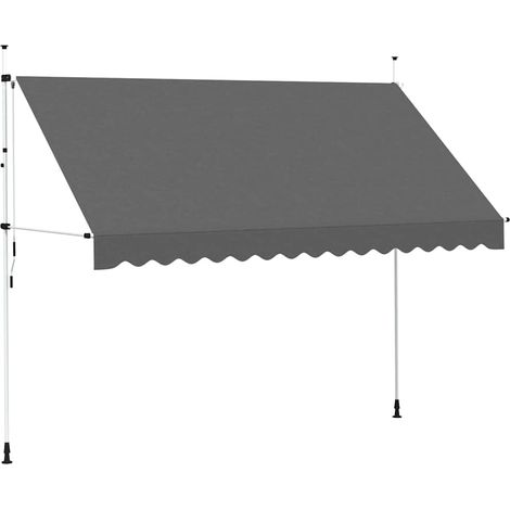 Tenda da Sole  Tenda parasole Retrattile Manuale 350 cm Antracite (1/4)