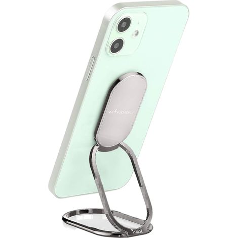Support Téléphone Portable - Anneau Pivotant 360° - Support Bureau et Voiture - Compatible iPhone iPad Tablet - Lot de 2 (1/5)