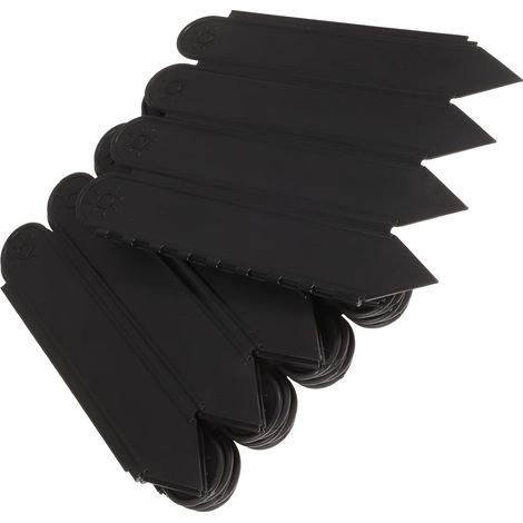 de Jardin Plastique Noir Cl ture et L g re pour Pelouse (1/5)