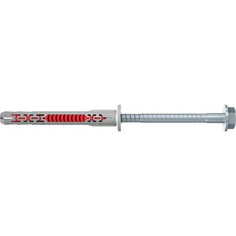 Cheville rallongée bimatière DuoXpand-FUS 8x80 avec vis tête hexagonale SW10-T30 et rondelle boîte de 50 pièces - FISCHER SAS