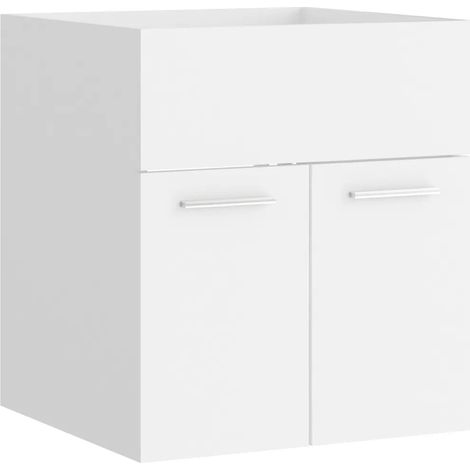 Mueble bajo lavabo de diseño elegante 41 x 38,5 x 46 cm madera de ingeniería blanca 020047793 (1/5)