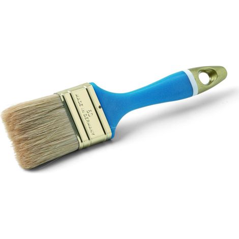 Pennello piatto schuller-ehklar 60 mm ghiera ottone manico plastica