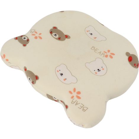 Kleines Kleinkinderkissen mit herausnehmbarem Memory-Schaumkern, atmungsaktiv, für alle vier Jahreszeiten geeignet, gelber Bär (1/5)