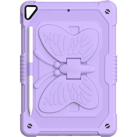1 Coque iPad 10.2, support papillon, porte-crayon, silicone polycarbonate, protection écran caméra, usage quotidien (1/5)