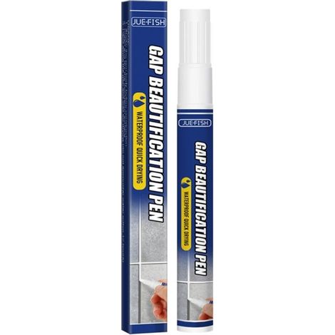 Stylo à joints pour carrelage - Ravivez vos joints - Blanc (1/5)