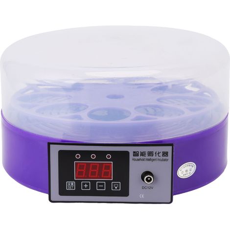 Incubateur intelligent pour œufs (9 pièces), contrôle automatique de la température, alimentation CC 12 V, prise US 110-240 V, pour poules, canards et oiseaux (1/5)