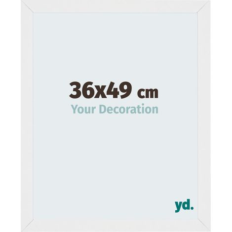Cadre Puzzle 36x49 cm - Blanc Brillant - MDF - Mura. (1/5)