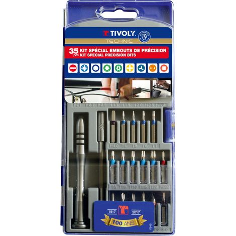 Tivoly • Coffret de 35 Embouts de Vissage de Précision