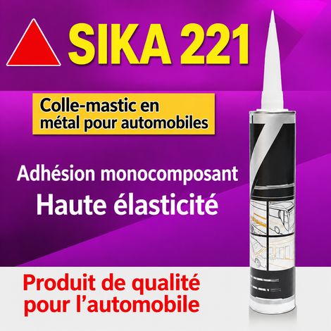 Mastic Colle Polyuréthane 221 Noir Étanchéité Carrosserie Tôlerie Bateau Camping-Car 310 ml 450 g – Livraison gratuite (1/5)