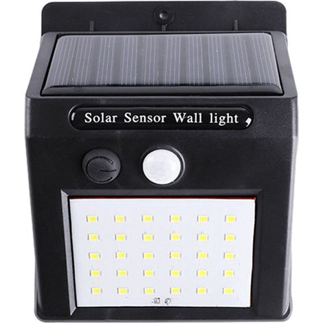 Projecteur Solaire Extérieur - IP65 - Panneau Solaire Cristallin Intégré - Détecteur de Luminosité Automatique - Pour Jardin Terrasse Allée Entrée - 1 Pièce (1/5)