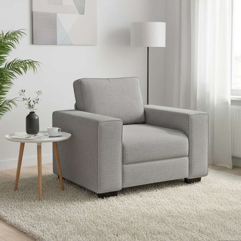 vidaXL Canapé/Fauteuil Gris Nuage 100x77x82 cm tissu (1/5)