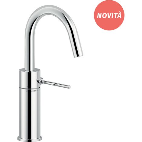 NOBILI Velis miscelatore lavabo monocomando bocca girevole con scarico 1 1/4" codice prod: VE125138/2CR (1/2)