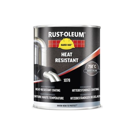 Rust-Oleum – Peinture haute température 750°C – Antirouille pour métal – 750 mL – Protection jusqu'à 650°C – Application sur surfaces acier (1/2)