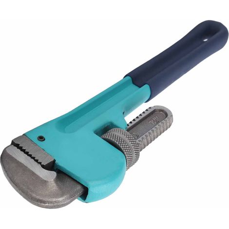 Clé à pipe 12 pouces, acier 45 robuste, poignée plastique, ouverture réglable pour réparations (1/5)