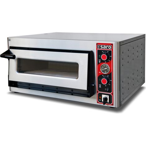 Four à Pizza - 12 Pizzas - 300 mm - 450°C - 12 kW - Acier Inoxydable - MASSIMO 2920 - Saro