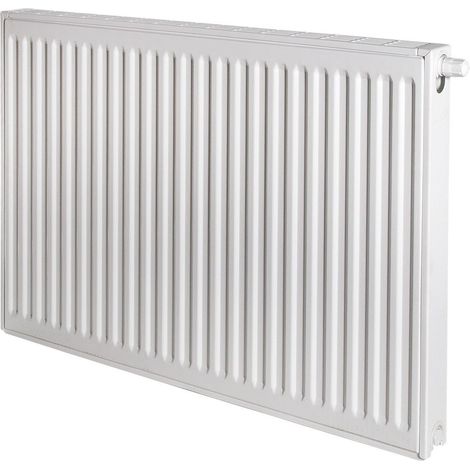 Brötje Ventil-Flachheizkörper EuroProfil Excellent Typ 21 E 600x72x1000mm, profilierte Front, Weiß, rechts, 844W bei 70/40/20 (1/3)